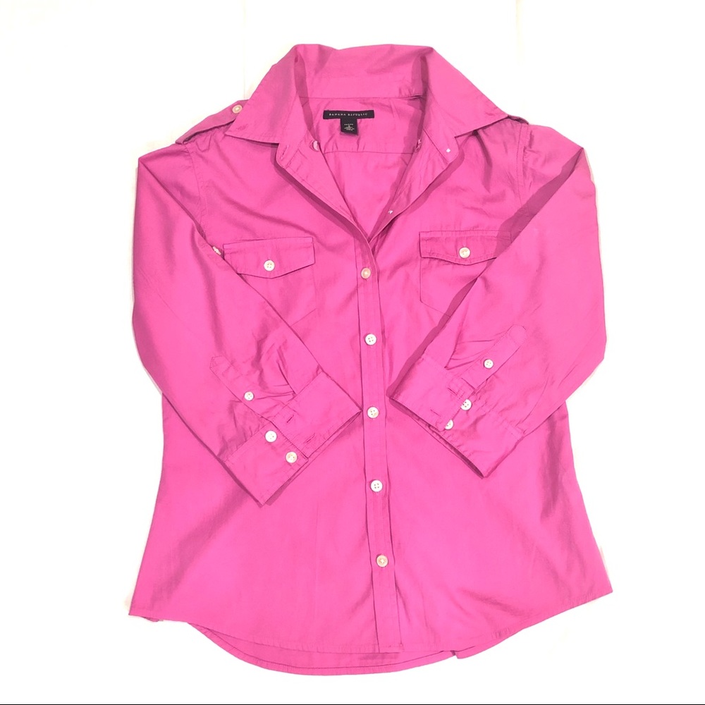Pink Banana Republic Button Down